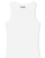 Camiseta Ganni sin mangas blanca brillante